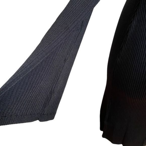 J. Crew Ribbed Squareneck Sweater Dress in Black Size Small NWT - Picture 10 of 13